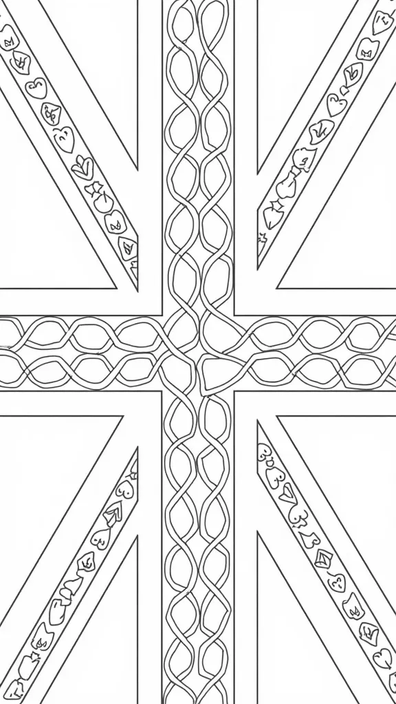 union flag coloring page